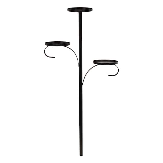 Melrose 36" Black Metal Triple Tree Topper Platform | Michaels®